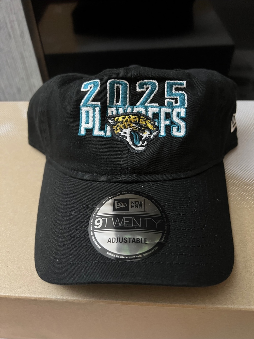 New Era 2025 Playoffs Jacksonville Jaguars Black 9TWENTY Cap
